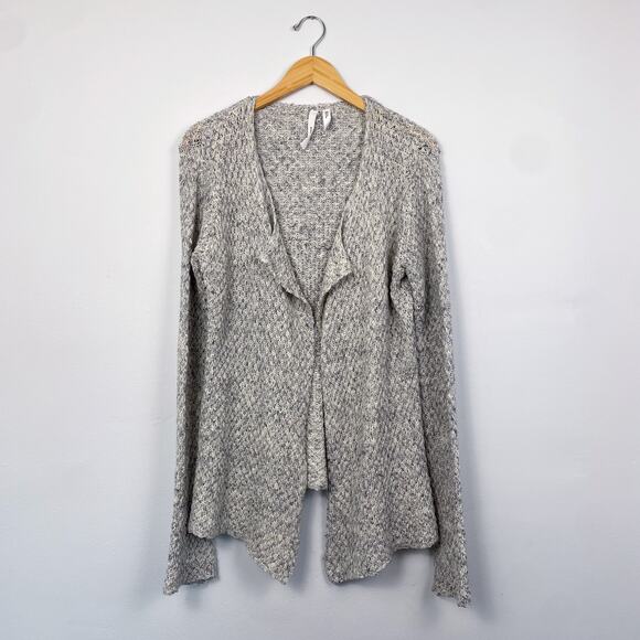 Isda & Co Cotton Knit Waterfall Cardigan Sweater Large - Picture 1 of 6